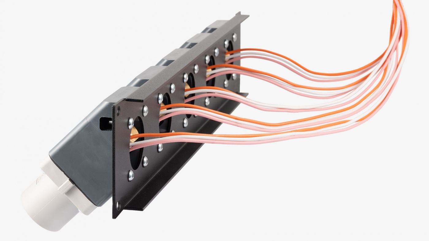 PowerSyntax 45 Chain Pilot microswitch controls, panel rear