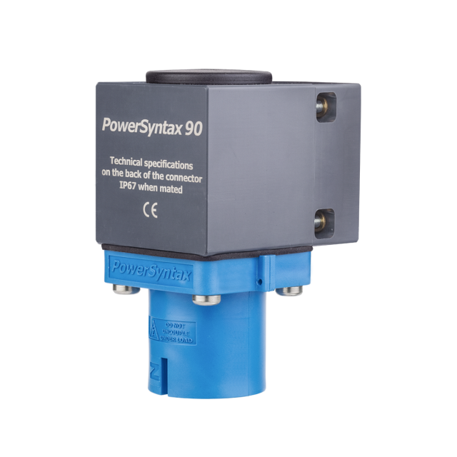 PowerSyntax 90 degrees angled panel single pole connectors