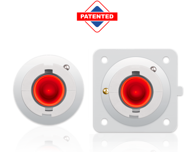 PowerSyntax patented IP2X protection for drain single pole connectors