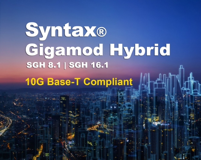Syntax Gigamod Hybrid modular power and signal connectors