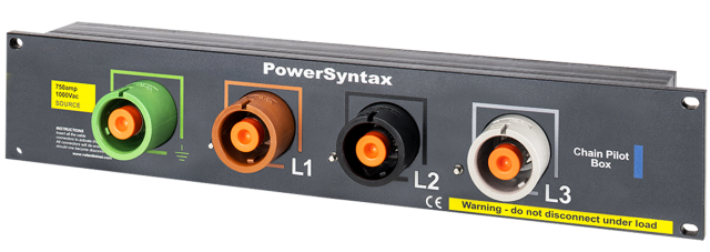 PowerSyntax-  4 poles safety box - Powerlock compatible - EU color coding