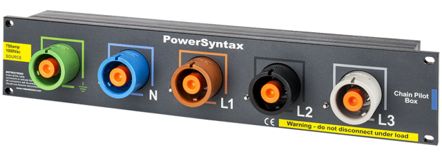 PowerSyntax-  5 poles safety box - Powerlock compatible - EU color coding