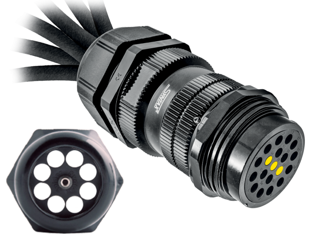 Syntax SSX 8 way grommet Socapex 16 pin