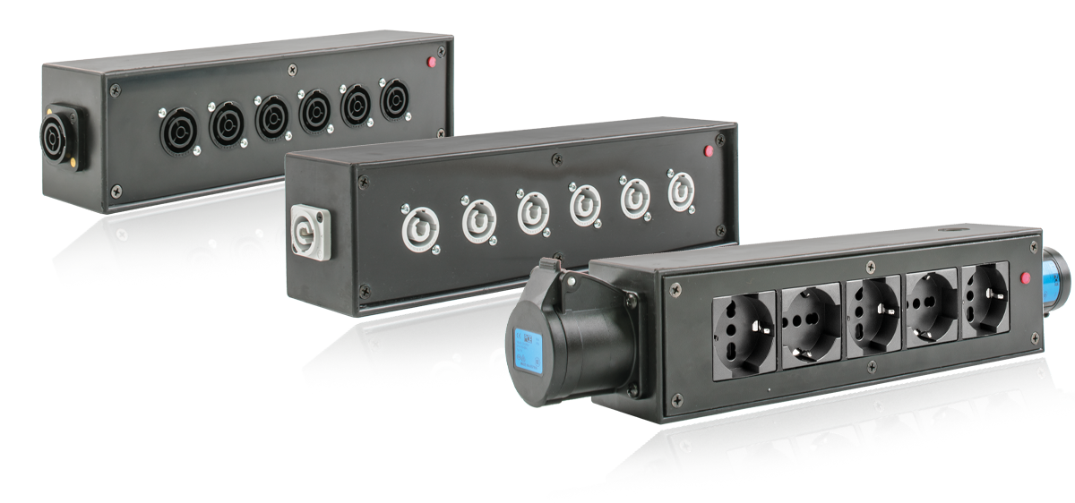 PowerBox MiniBrick line 16amp rubber power splitters